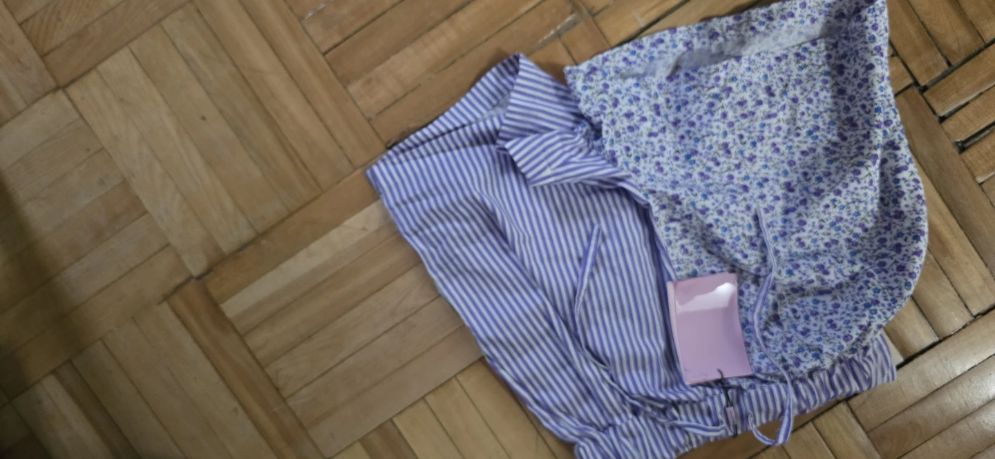 Purple Floral and Striped Skirt - photo 2