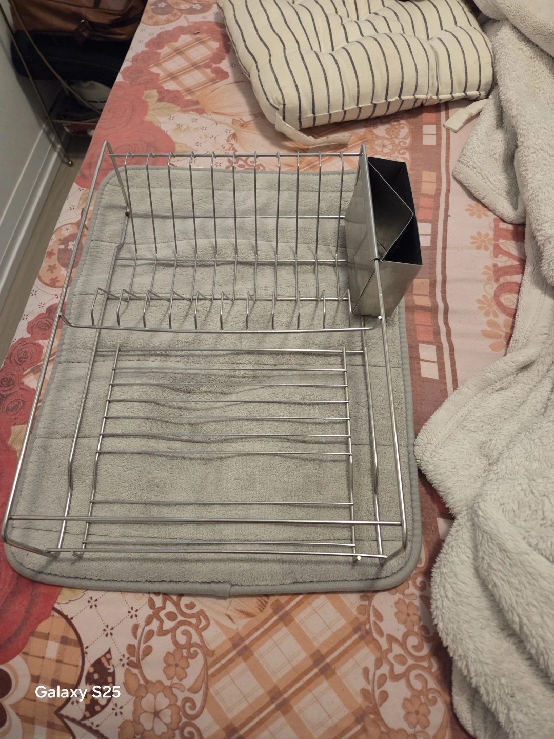 Dish Drying Rack with Utensil Holder