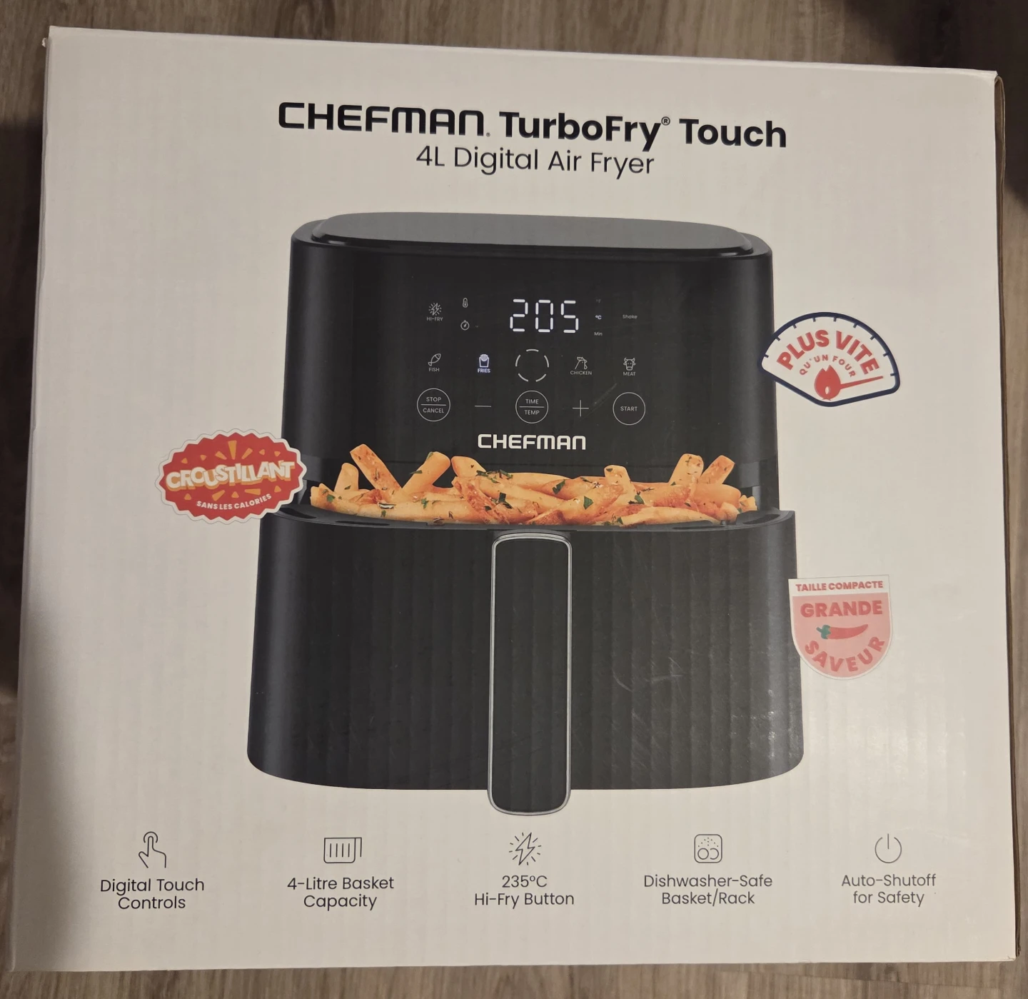 CHEFMAN. TurboFry Touch 4L Digital Air Fryer - photo 3