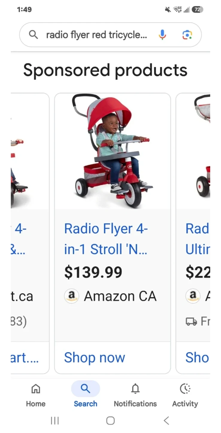 Radio Flyer 4-in-1 Stroll 'N Trike - Red - photo 5