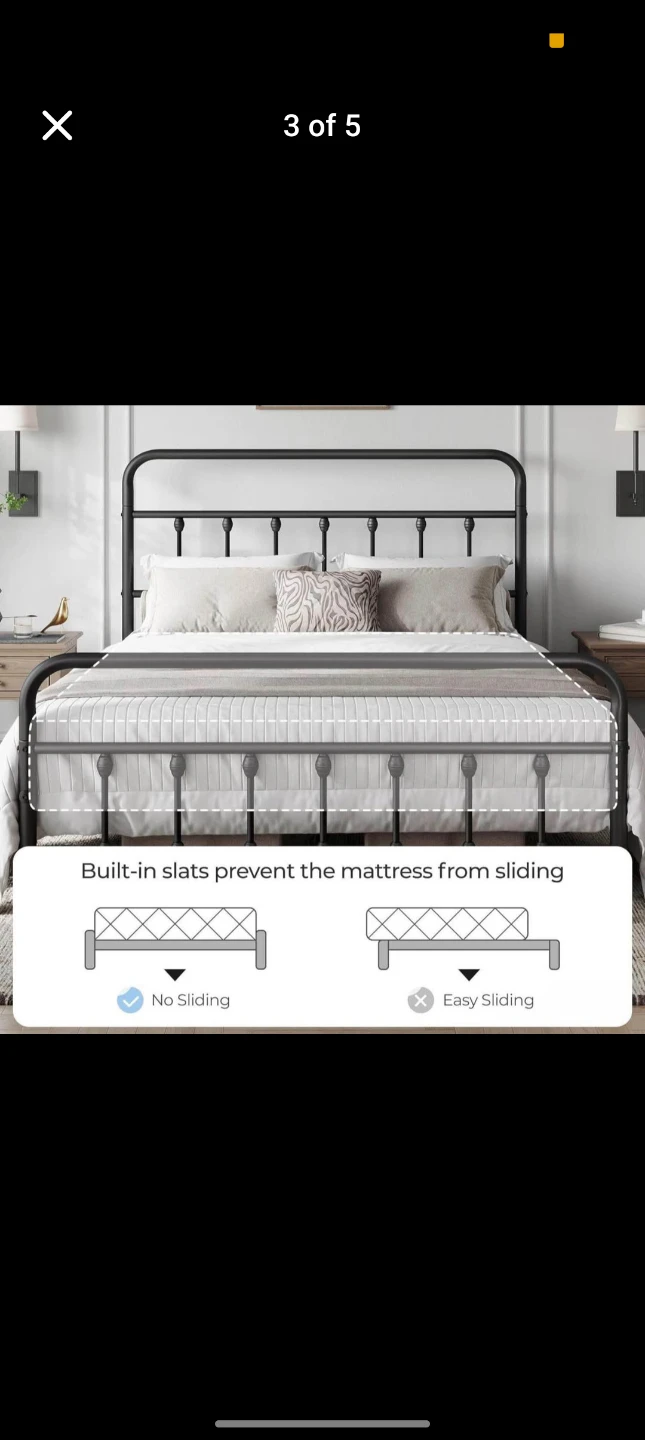 Black Metal Bed Frame