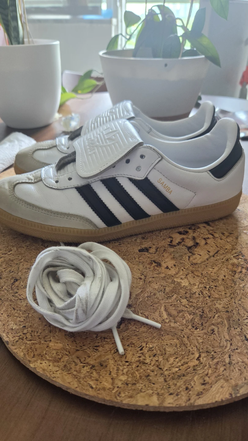 Adidas Samba Shoes White/Black Size 7 - photo 2