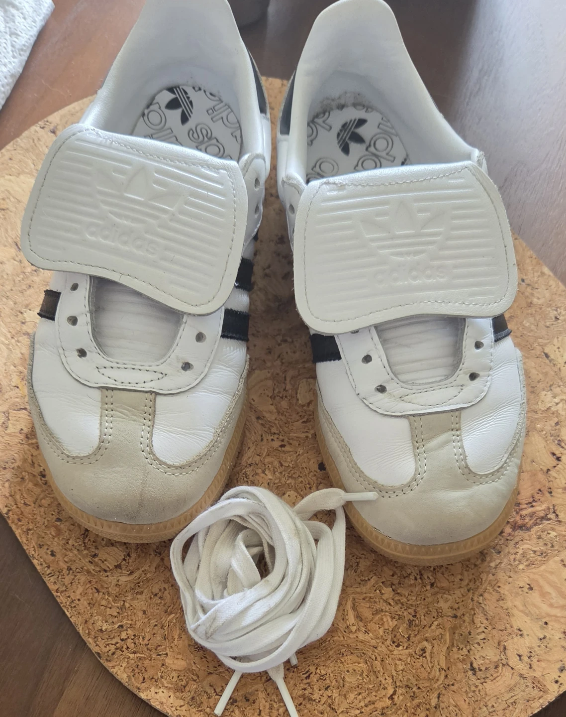 Adidas Samba Shoes White/Black Size 7 - photo 4