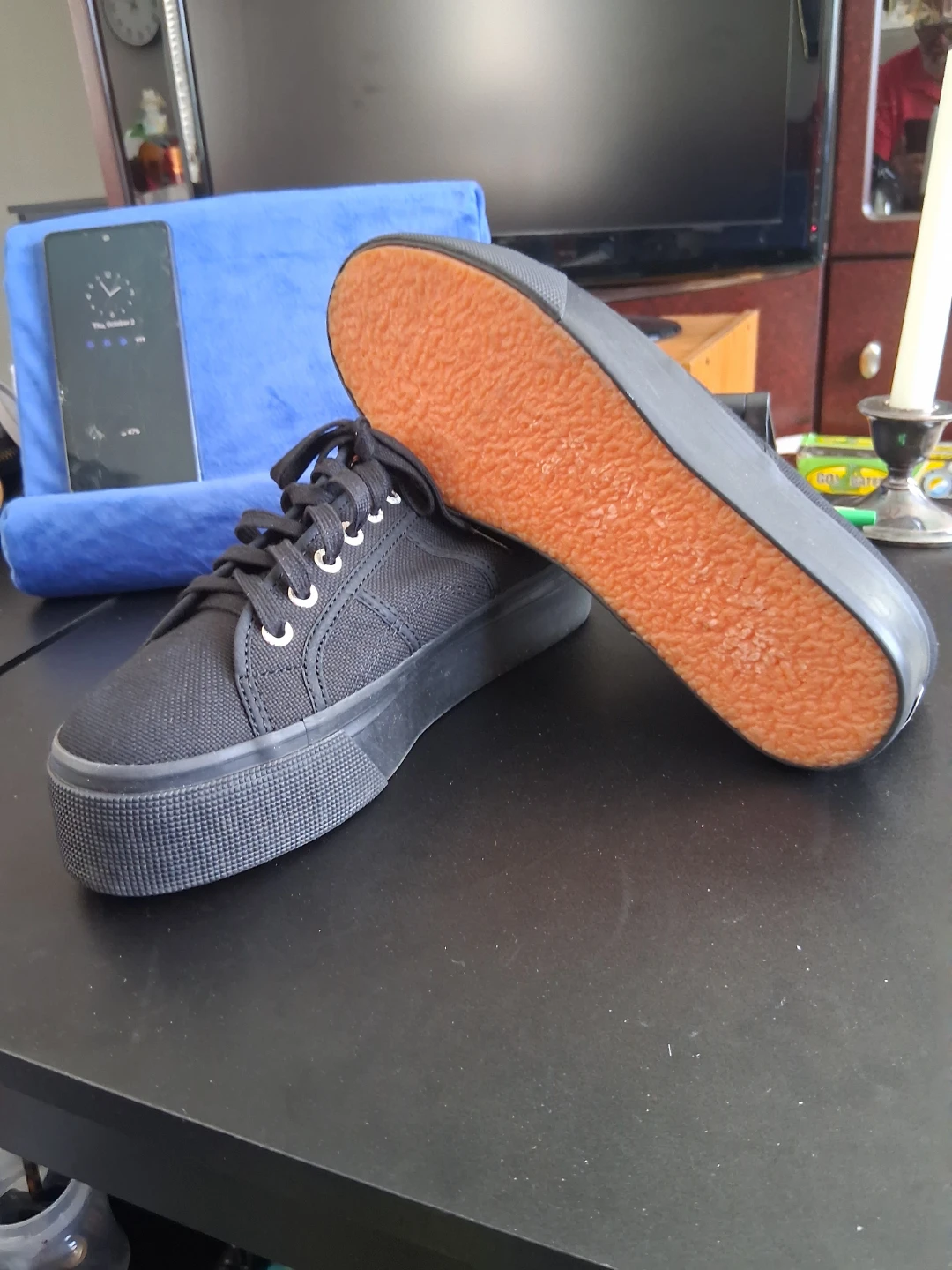 Superga Black Platform Sneakers - photo 5