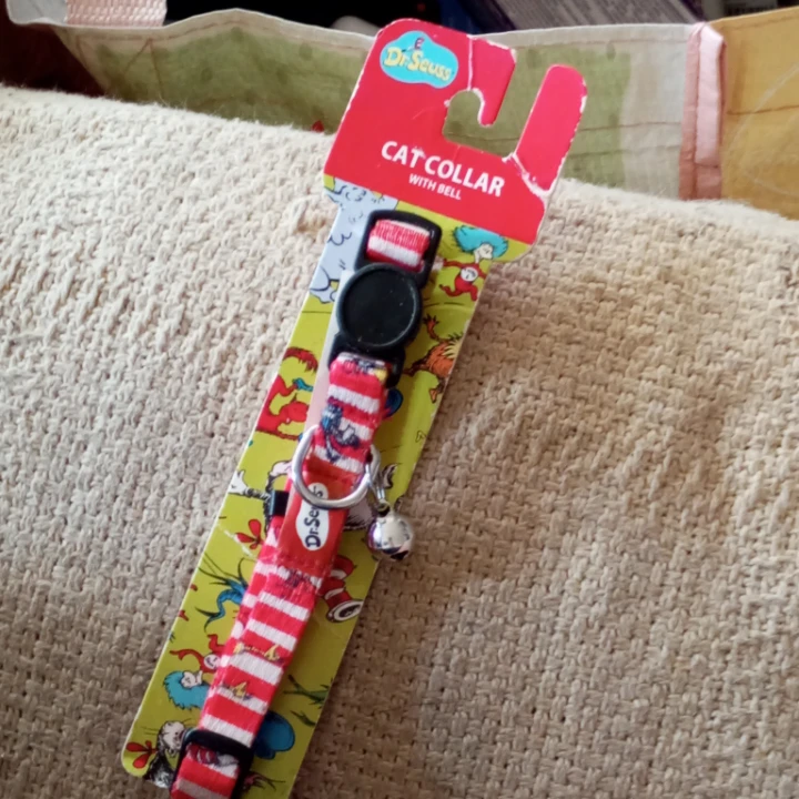 Dr. Seuss Cat Collar with Bell