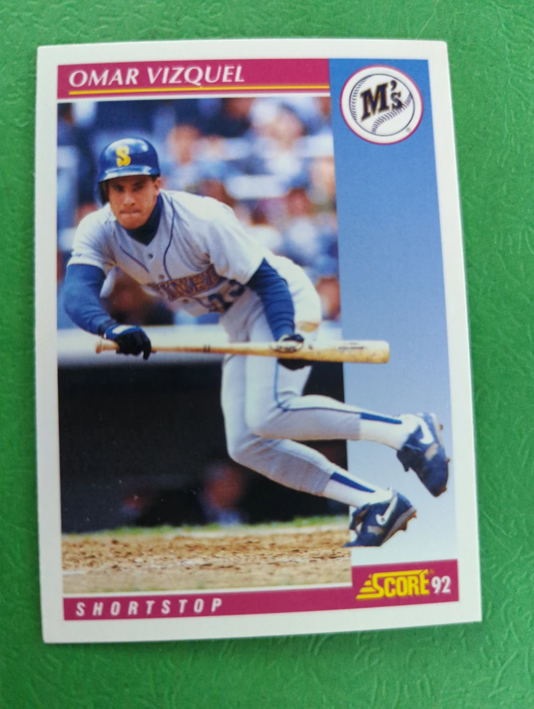 1992 Score Omar Vizquel Baseball Card ⚽