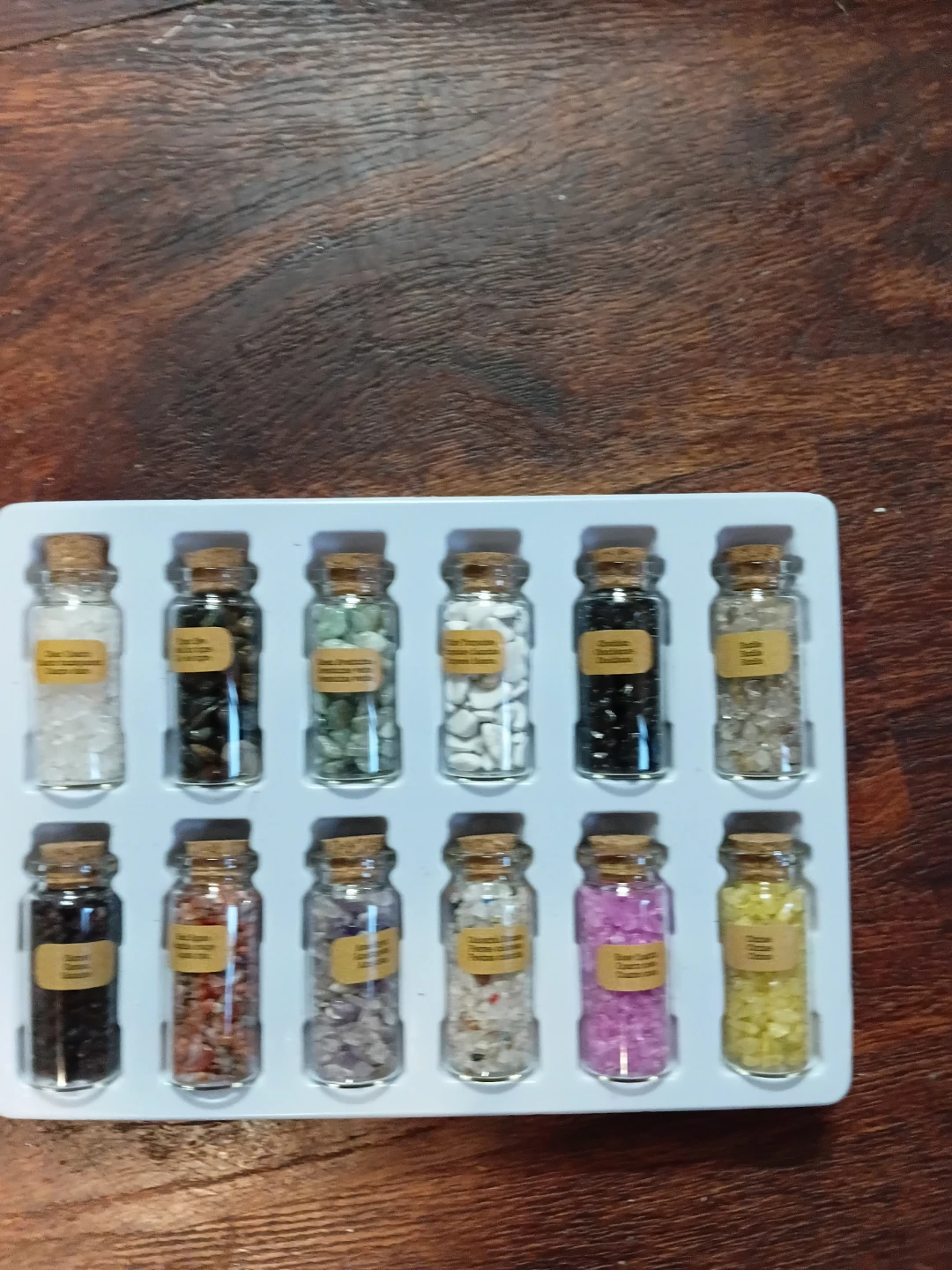 Set of 12 Mini Crystal Jars