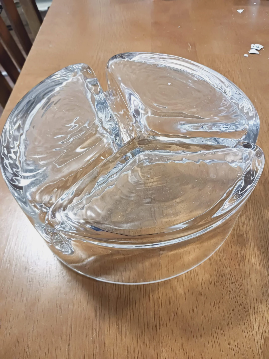 ⚽  Glass 3-Section Serving Dish - photo 3