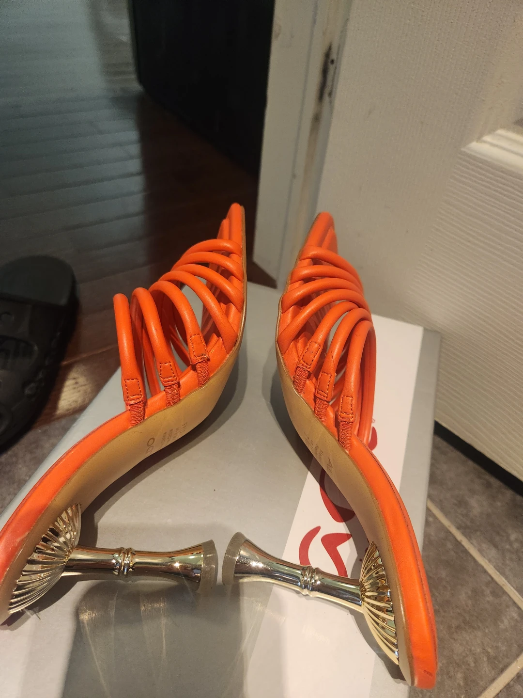 ALDO Orange Strappy Heeled Sandals - photo 3