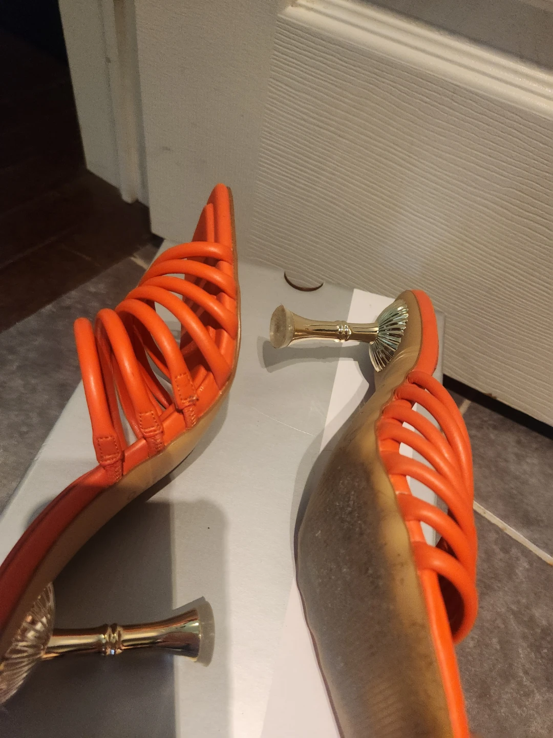 ALDO Orange Strappy Heeled Sandals - photo 5