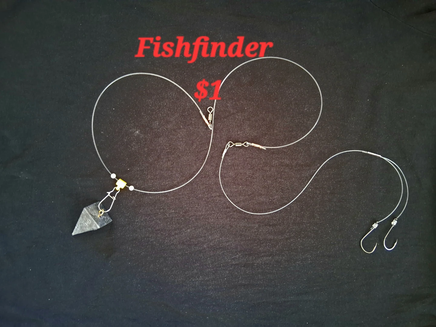 FishFinder Rig -2- 6/0 size Hooks
