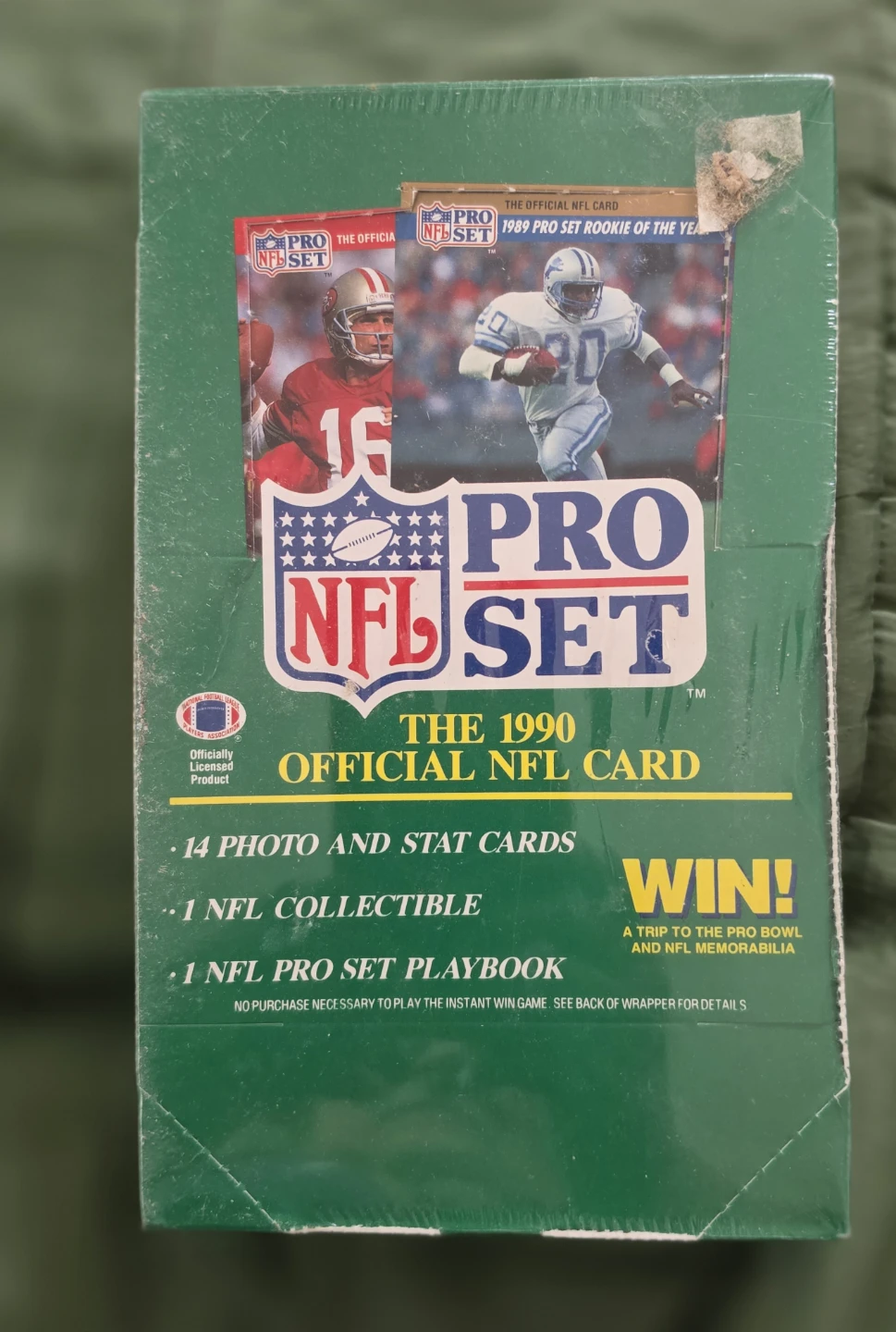 1990 Pro Set Official NFL Card Box