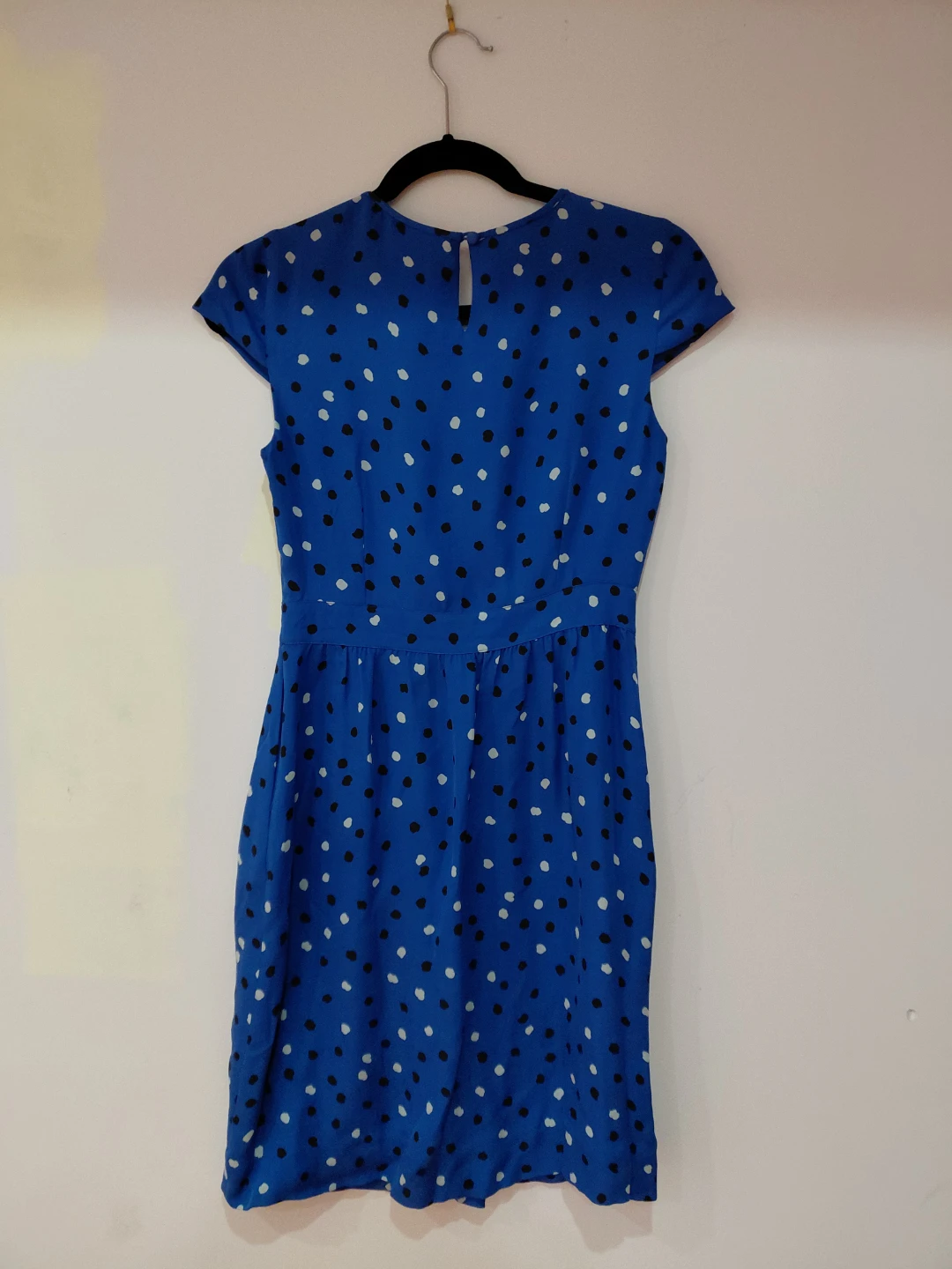 J. Crew Blue Polka Dot Dress Size 2 - photo 2