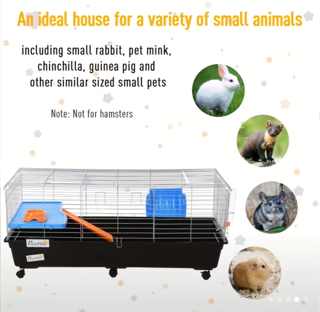 Used PawHut 47" Small Animal Cage - photo 3