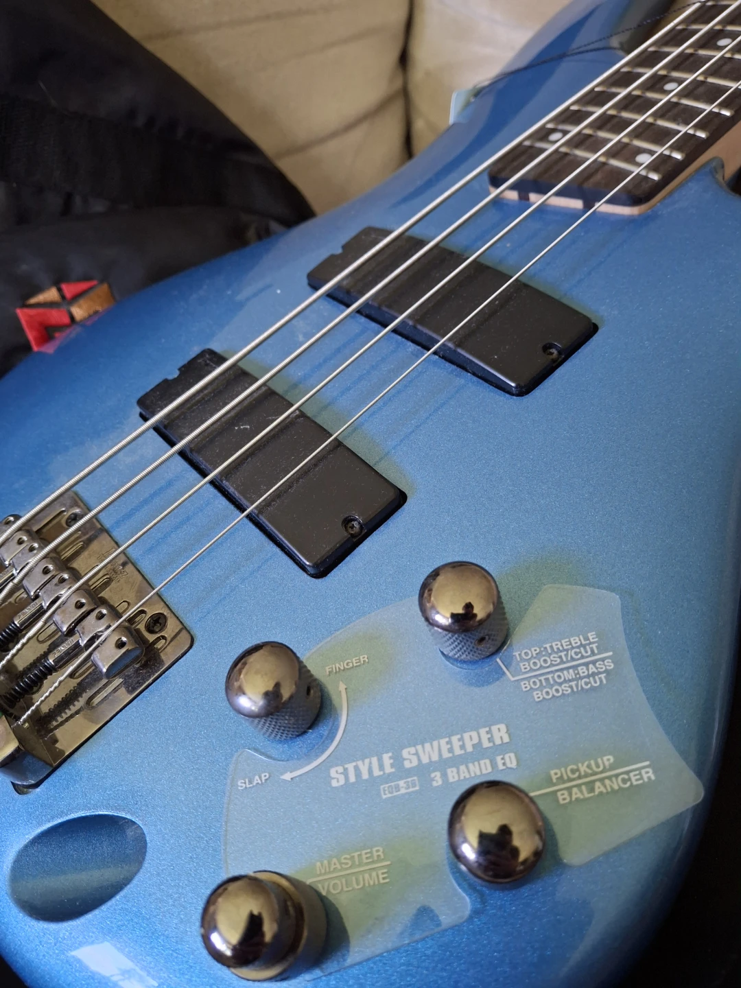 Ibanez 4-String Blue Bass Guitar - photo 2