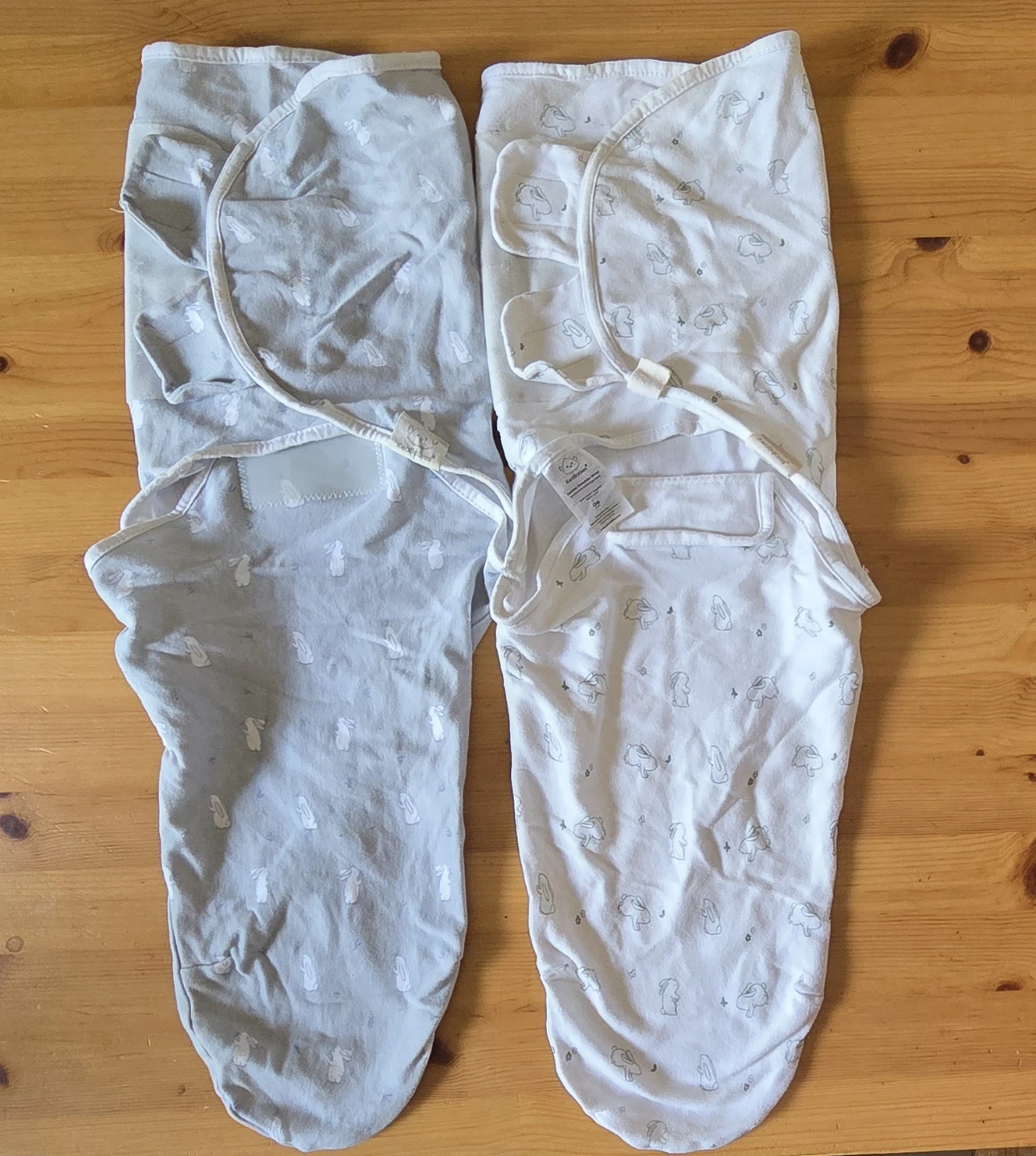 2 Swaddle Sleep Sacks & 1 Sleep Gown 0-3M