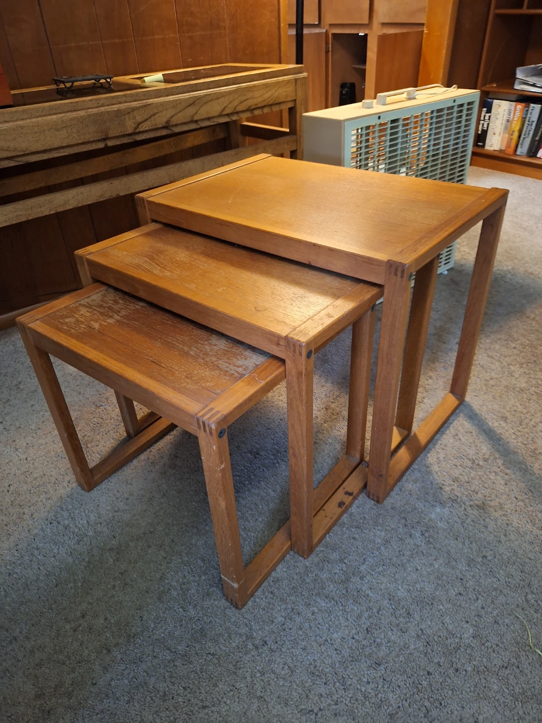 Wooden Nesting Tables Set