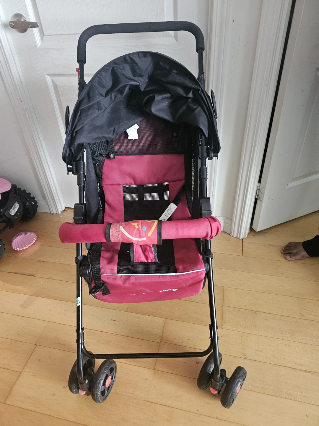 Red and Black Baby Stroller