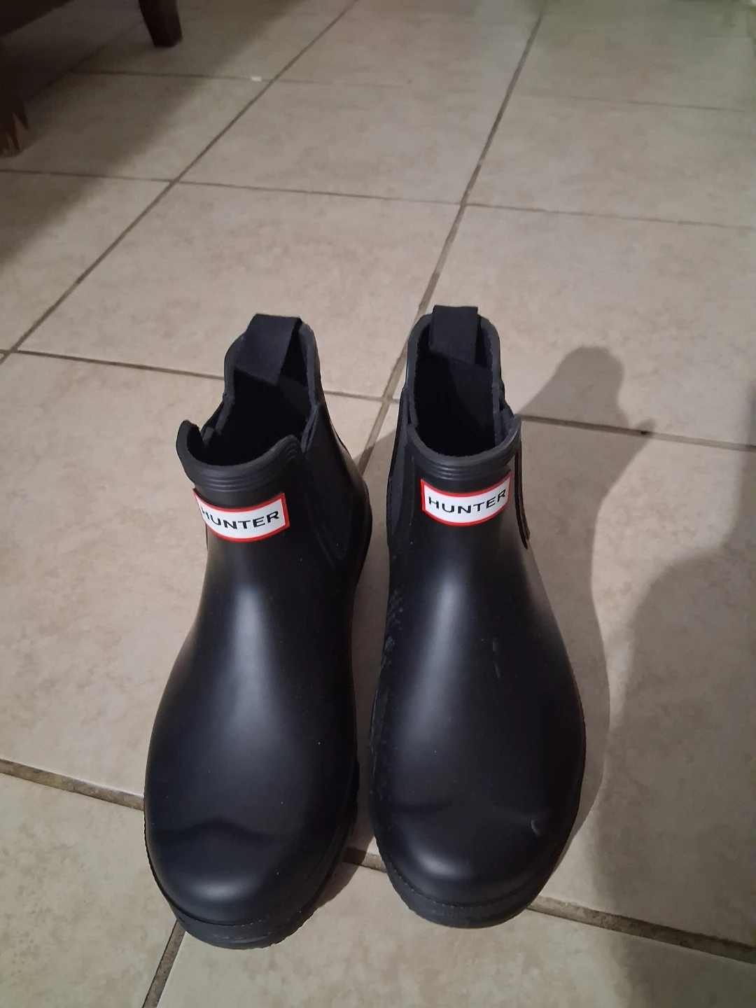 Hunter Black Chelsea Rain Boots