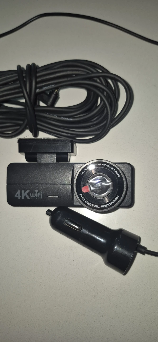 4K WiFi Dash Cam with Wide Angle Lens
