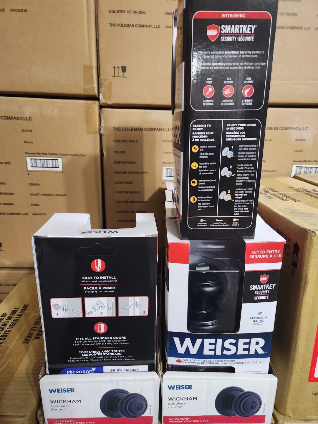 Weiser SmartKey Security Keyed Entry Lock - Black - photo 3