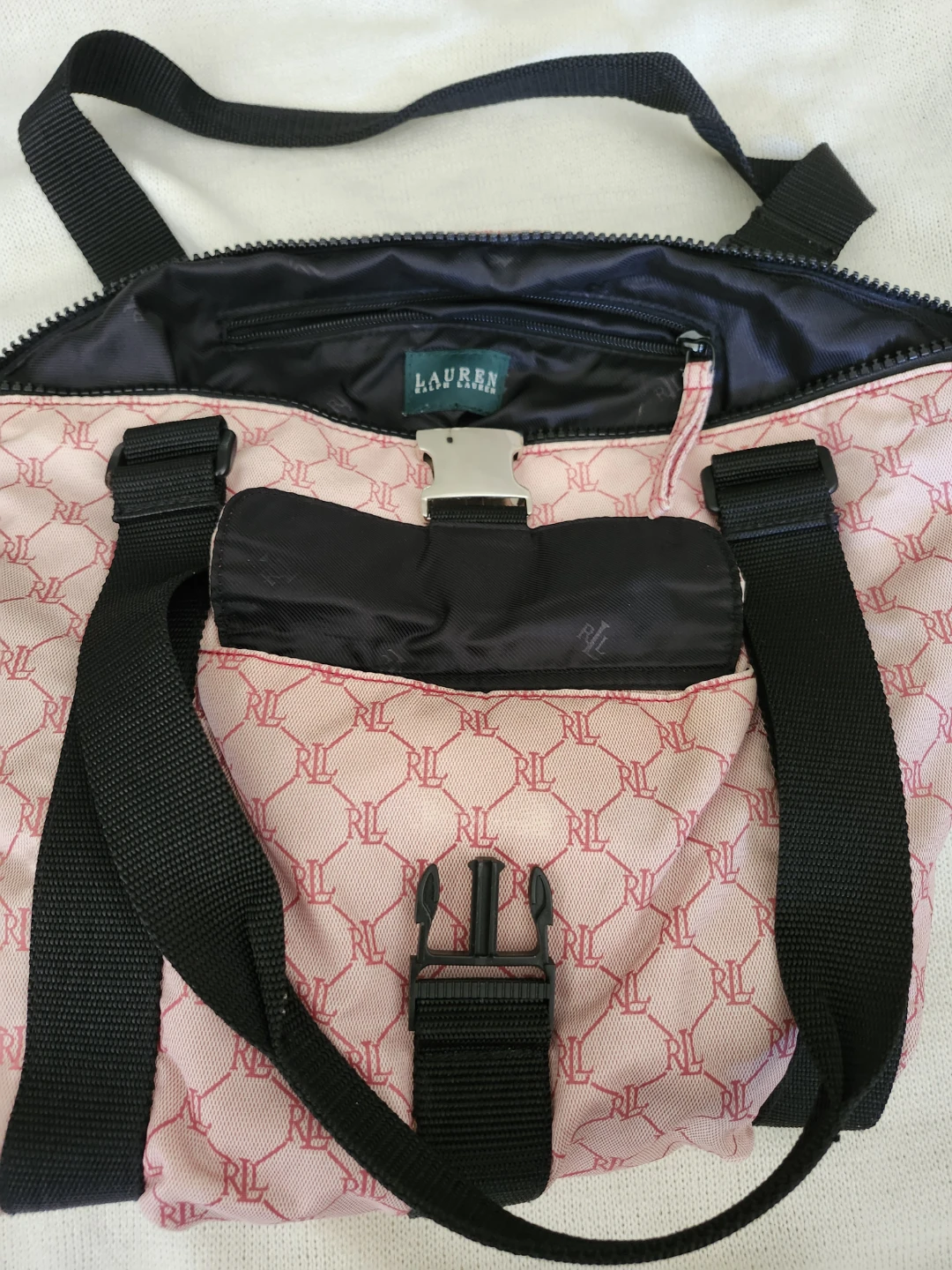 Ralph Lauren Pink Monogram Tote Bag - photo 4