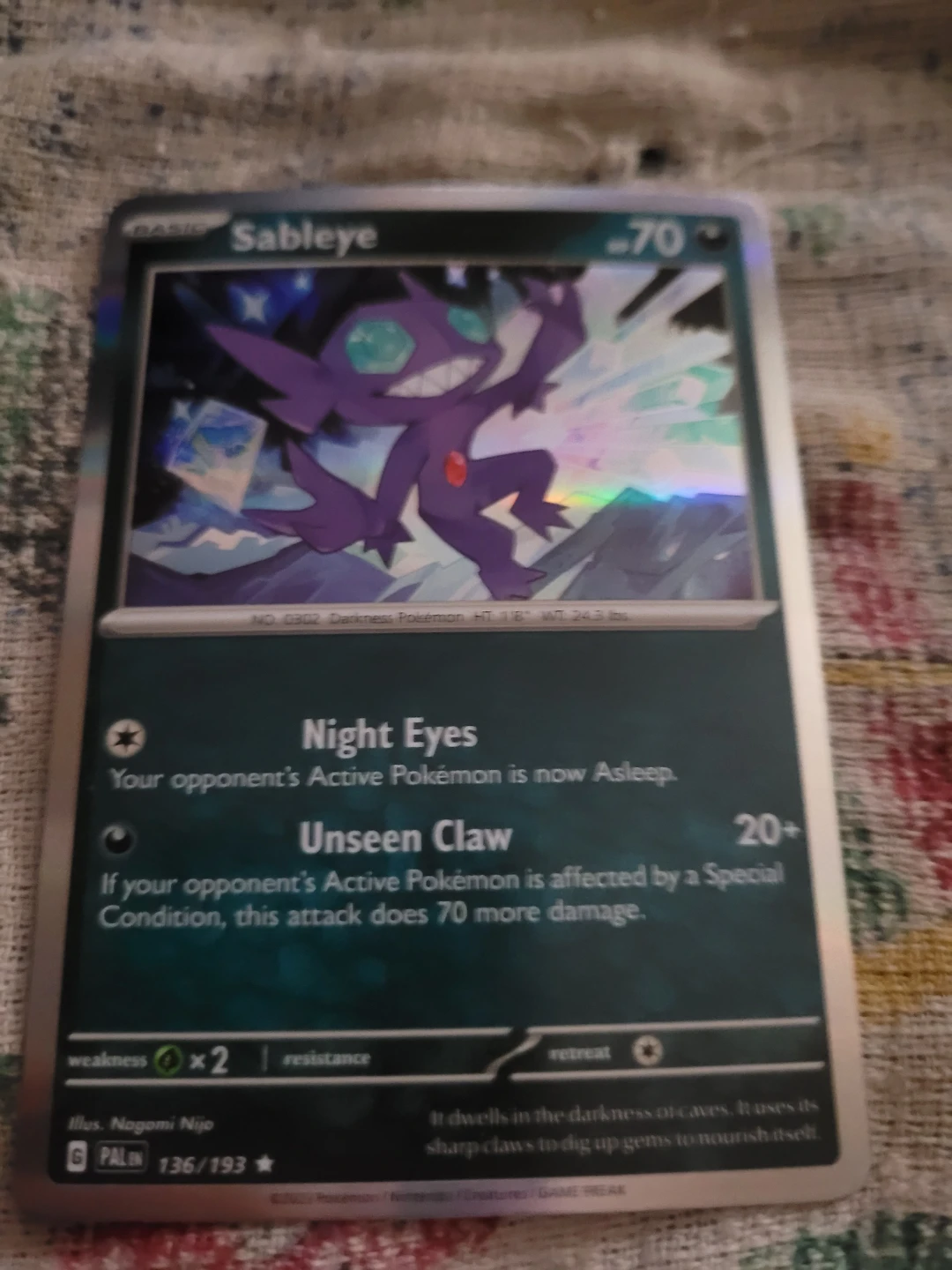Pokémon tcg sableye