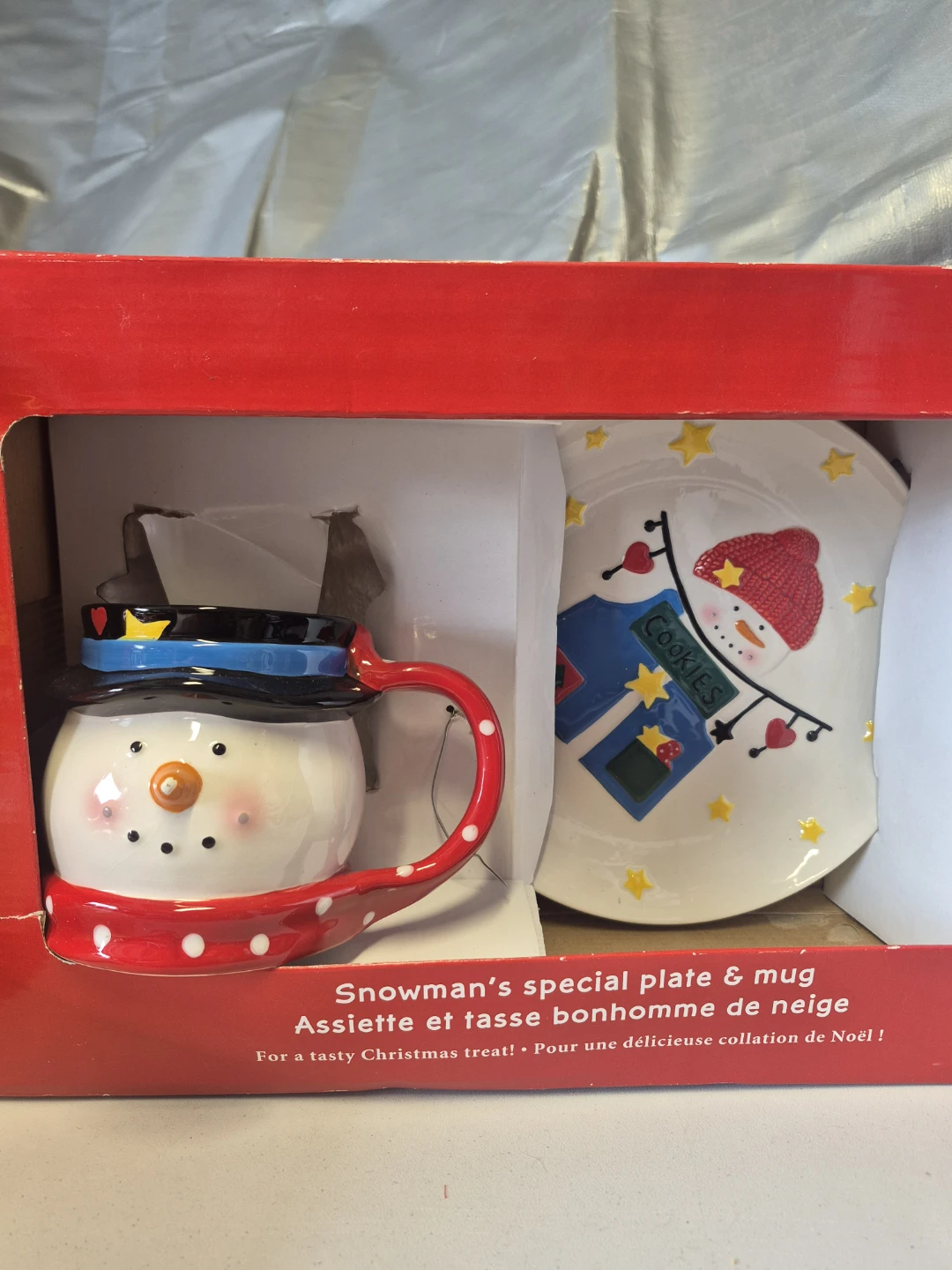 Snowman Special Plate and Mug
