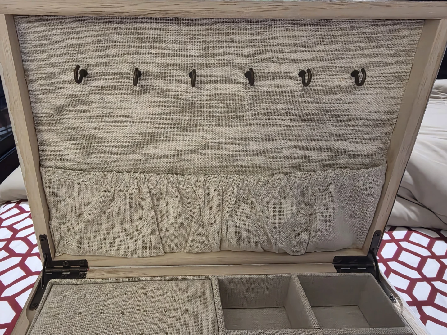 Wooden Jewellery Box with Drawer - photo 4