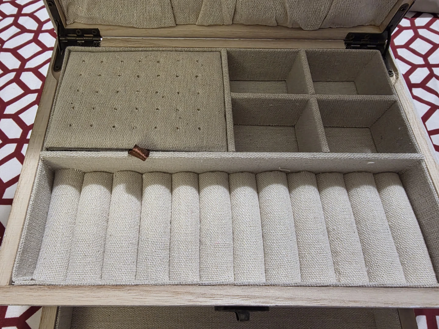 Wooden Jewellery Box with Drawer - photo 5