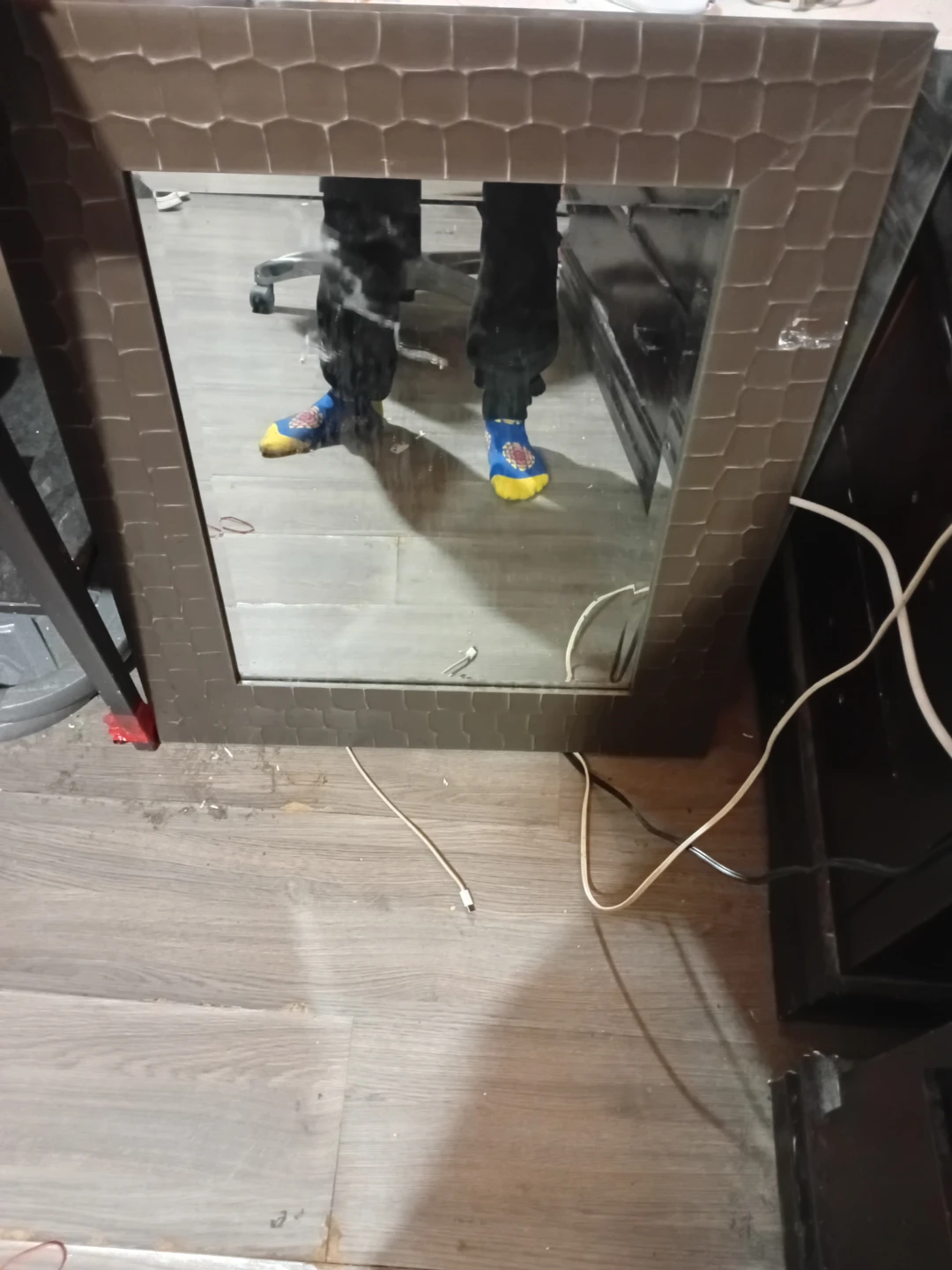 Textured Frame Mirror