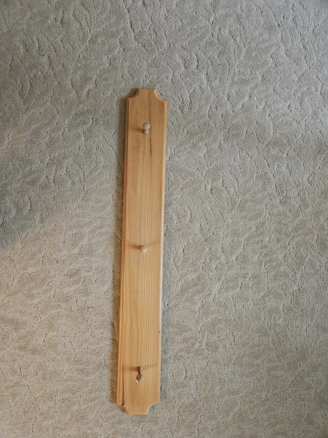 Wooden 3 peg Coat Rack