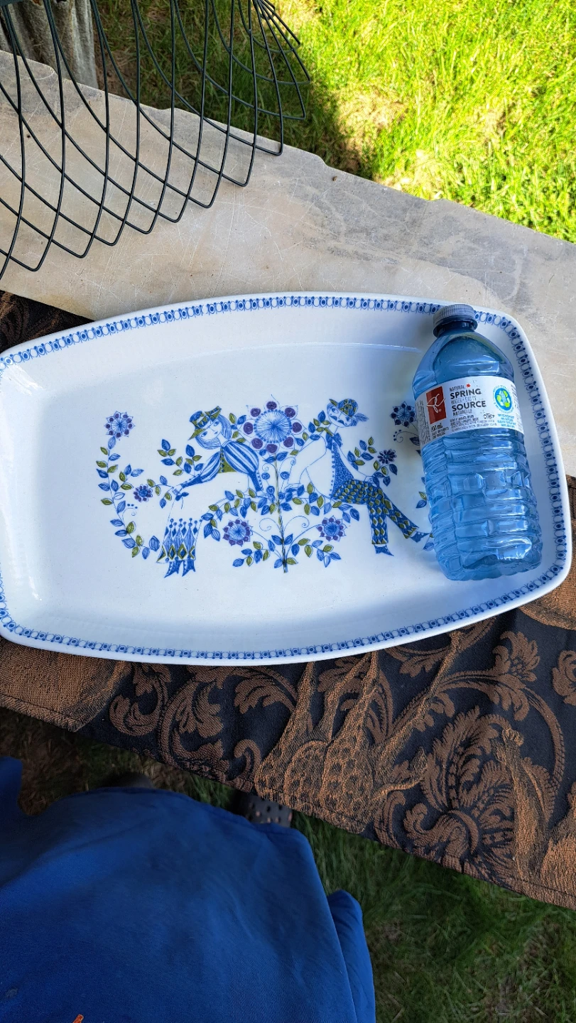 Turi Design Lotte Handpainted Silkscreen Teapot and Platters - photo 5
