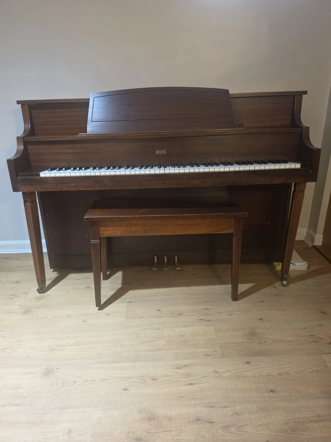 Willis Upright Piano with Bench
