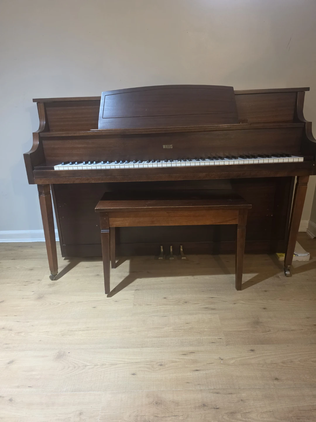 Willis Upright Piano with Bench - photo 2