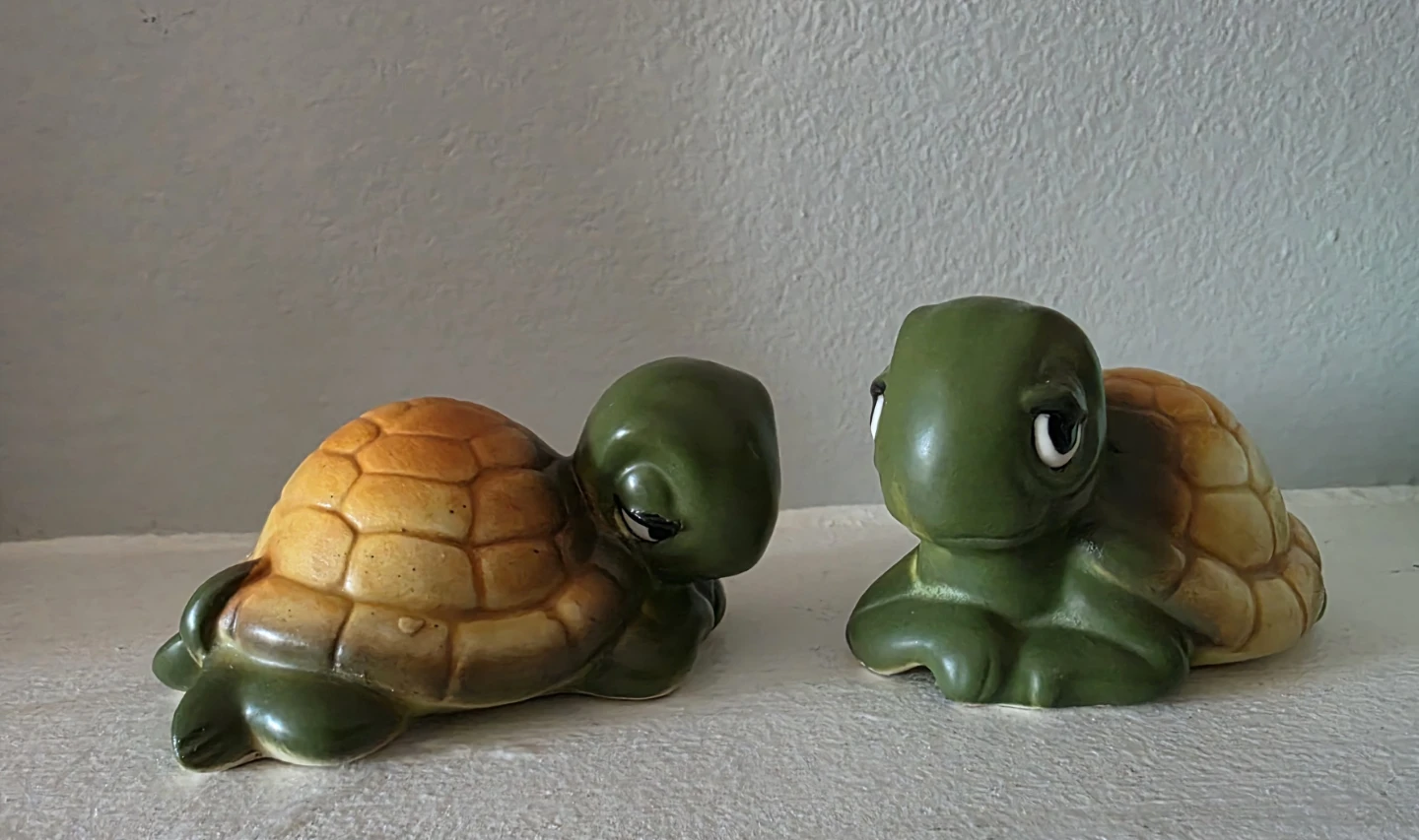 Vintage Turtle Salt and Pepper Shakers