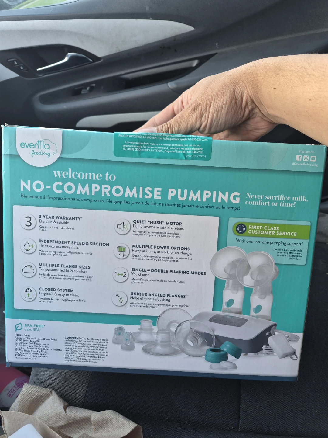 Evenflo Feeding Advanced Double Electric Breast Pump - photo 2