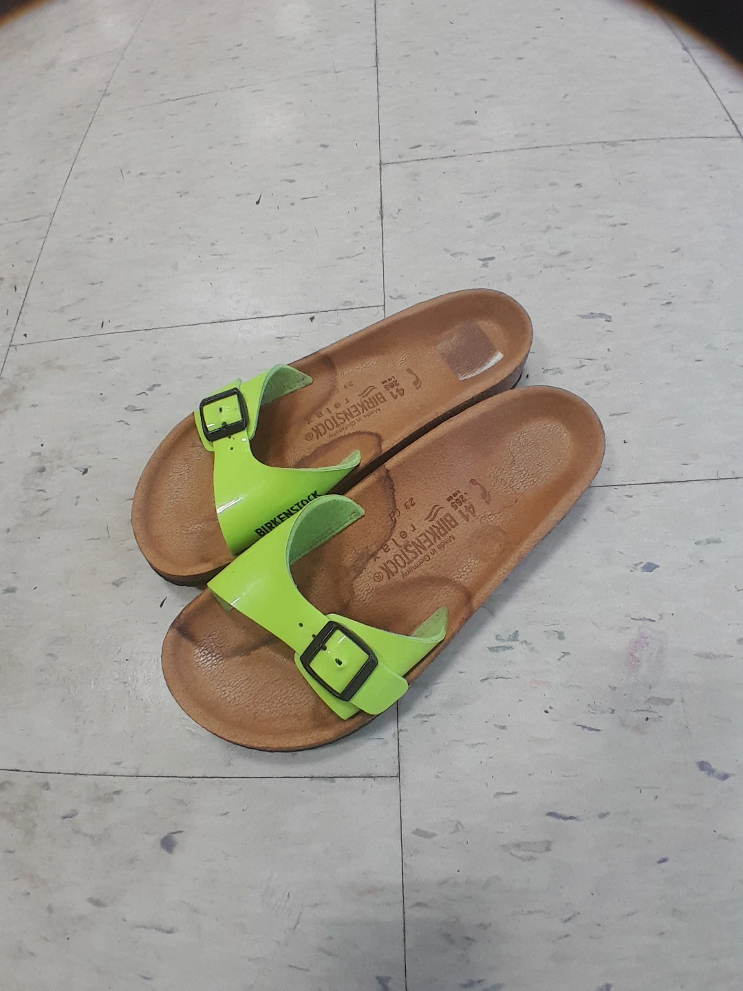 Birkenstock Arizona Sandals - Neon Green EU 41 or US/CA 10