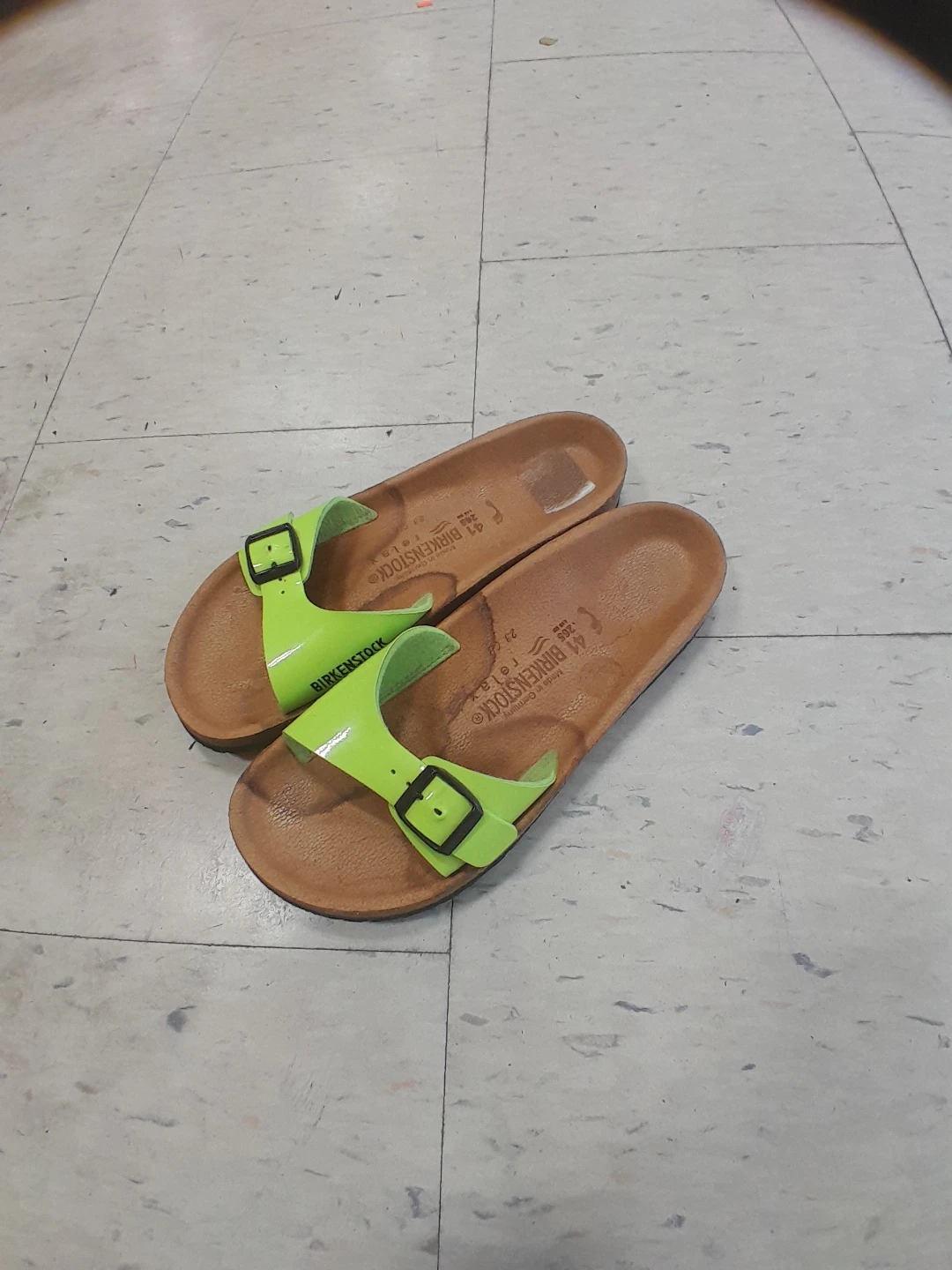 Birkenstock Arizona Sandals - Neon Green EU 41 or US/CA 10 - photo 3