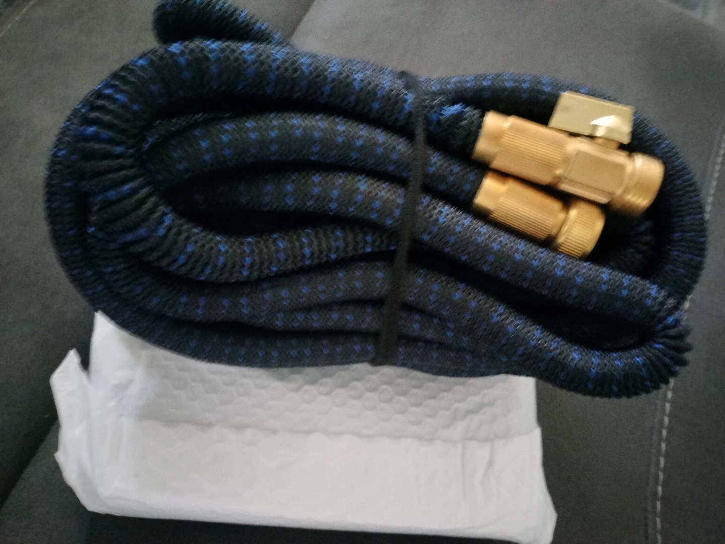 100ft Expandable Garden Hose with Brass Fittings - photo 2