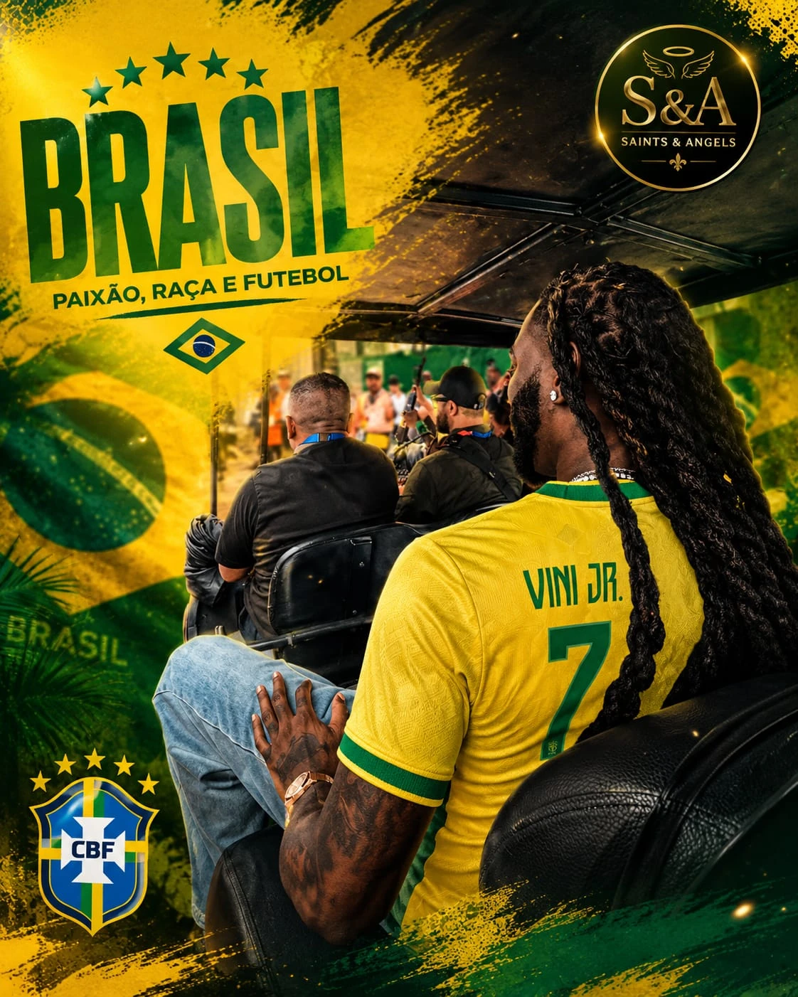 Brazil Soccer Jersey #7 - New - photo 4