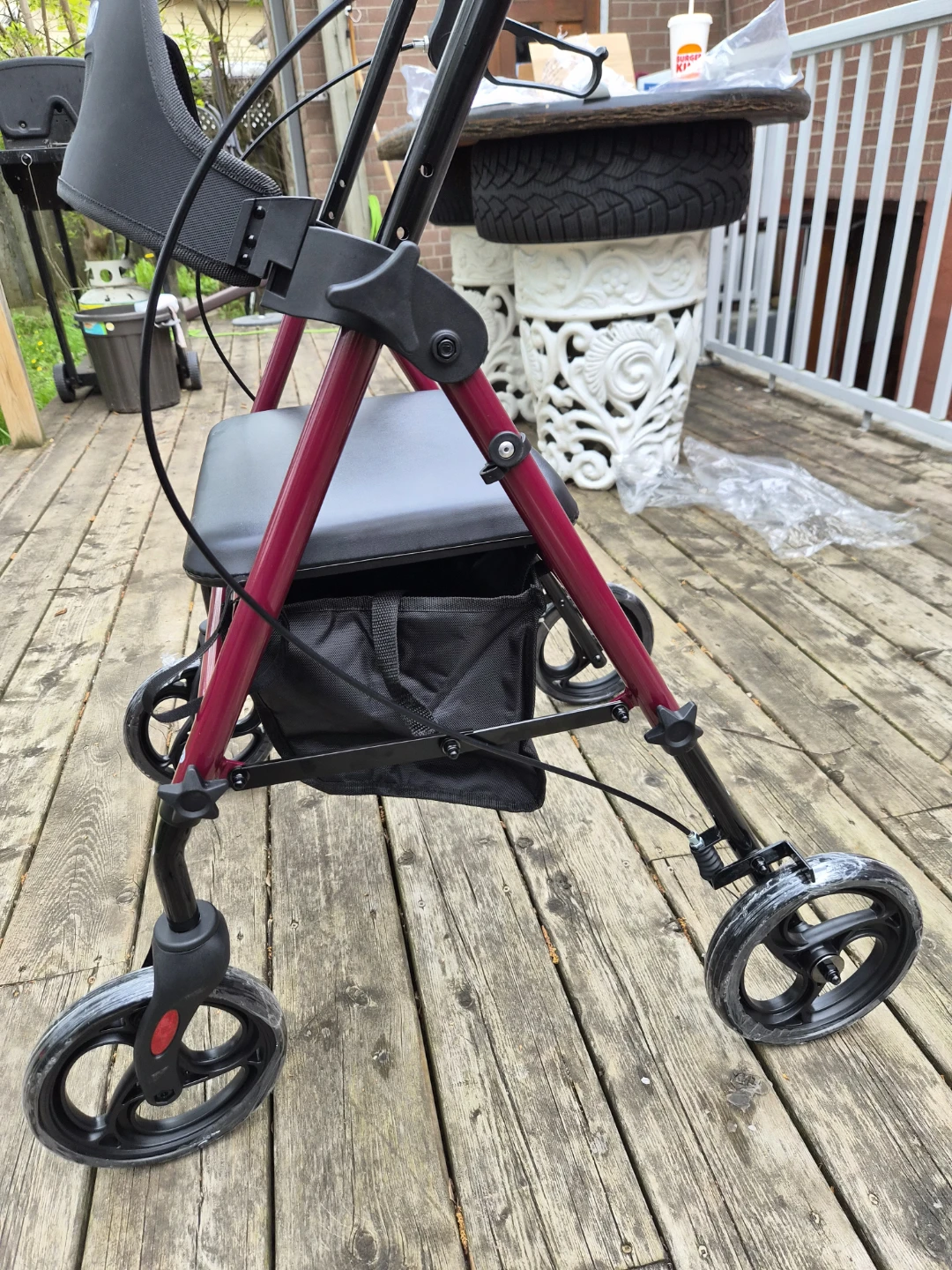 HOMELAND Red Walker with Seat and Basket - photo 4