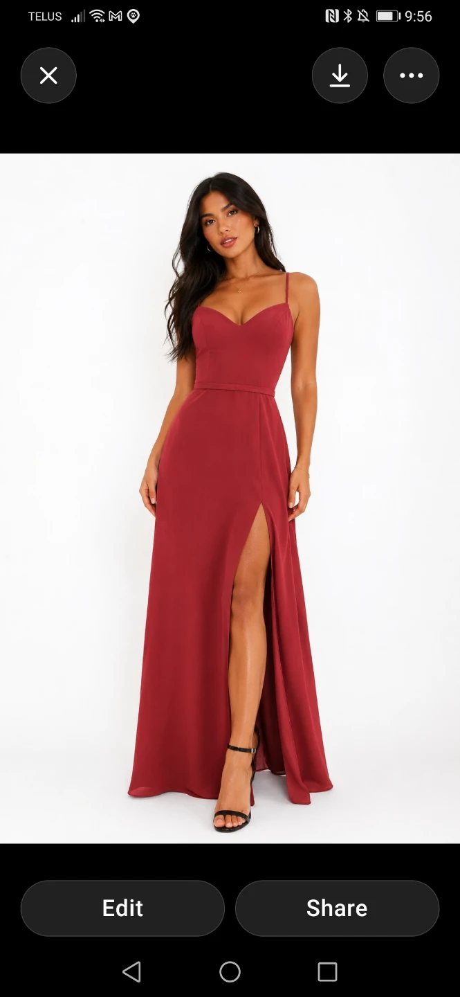 Azazie s8 Maxi Dress with Slit