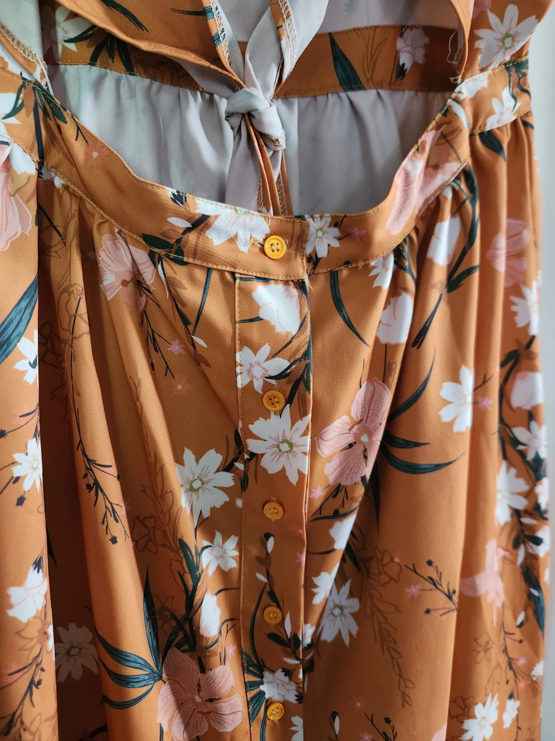 PatPat Women's Floral Print Button-Front Midi Dress - Size M ⚽ - photo 4