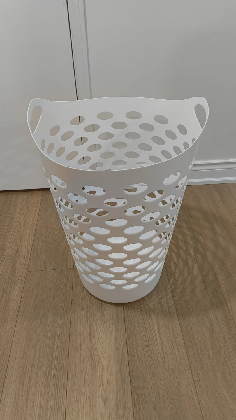 White Laundry Basket