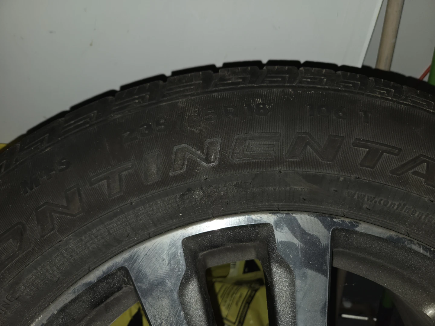 Nissan OEM Alloy Wheel with Continental Tire - photo 3