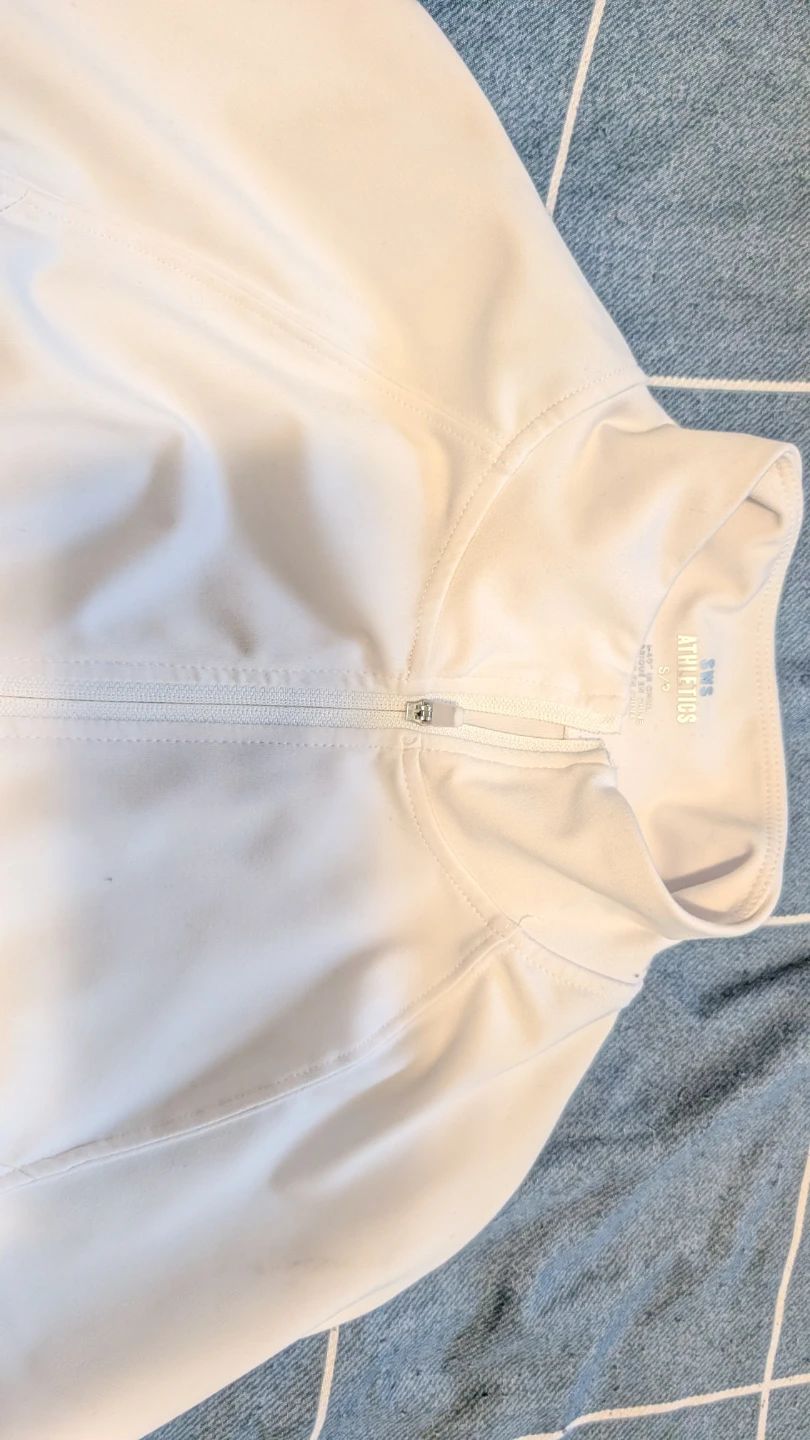 Athletic Works White Full Zip Jacket