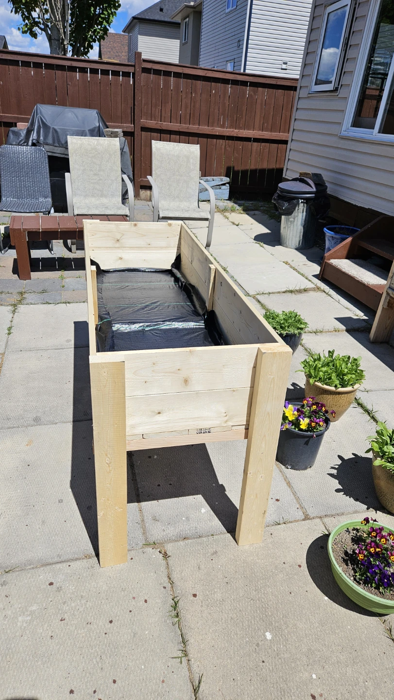Raised Planter Boxes made with Canadian untreated spruce wood