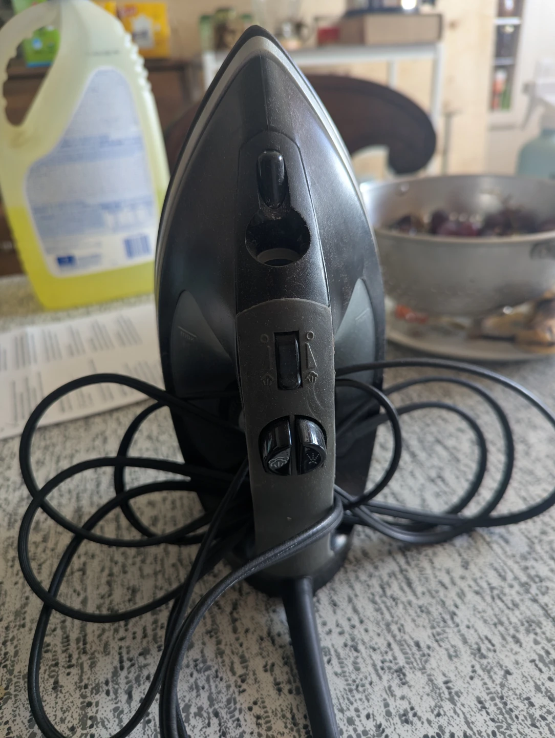 Black Steam Iron
