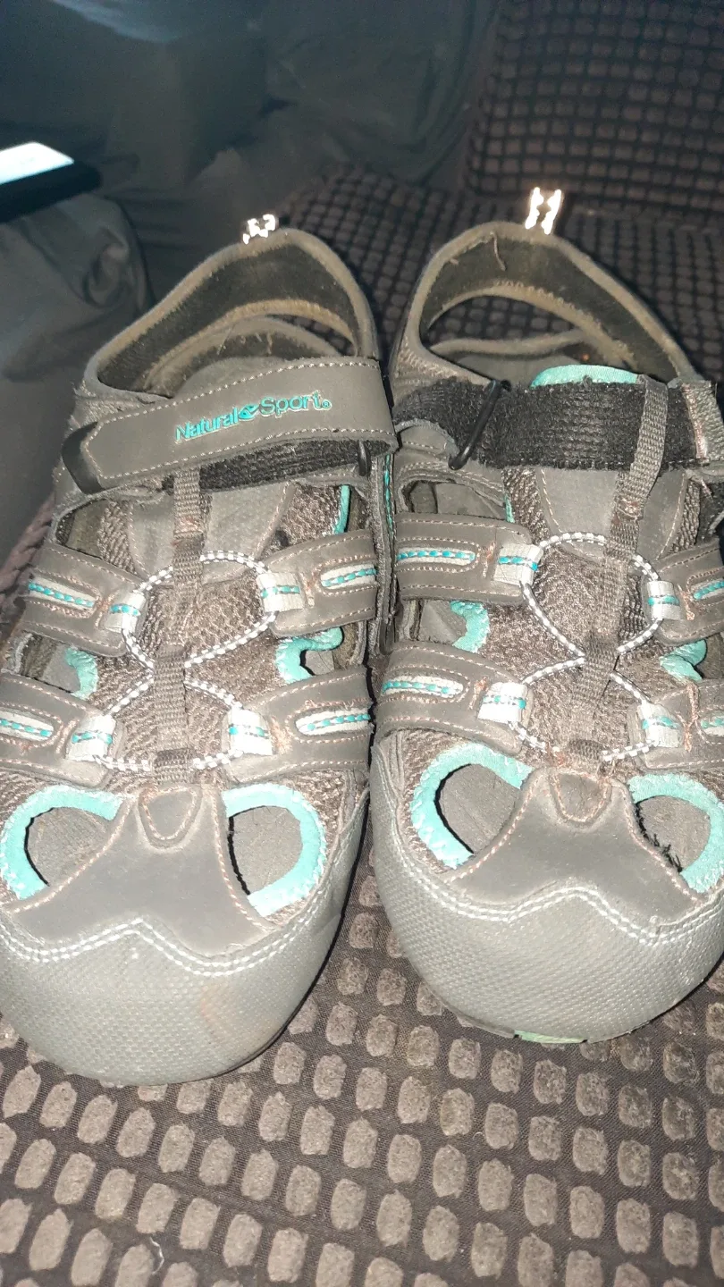 Natural Sport Sandals Grey/Aqua